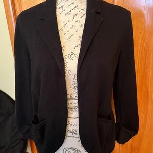 Express soft black work coat